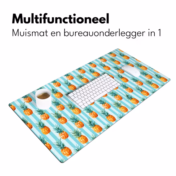 Bureau onderlegger - Ananas - Strepen - Groen — 7