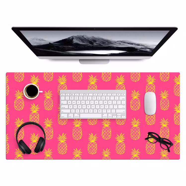Bureau onderlegger - Ananas - Trendy - Roze — 4