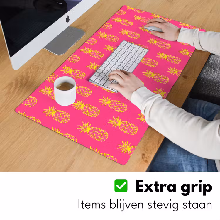 Bureau onderlegger - Ananas - Trendy - Roze — 6