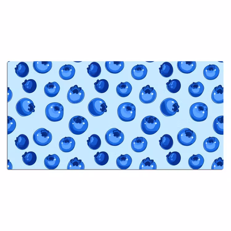 Bureau onderlegger - Bessen - Modern - Blauw — 2
