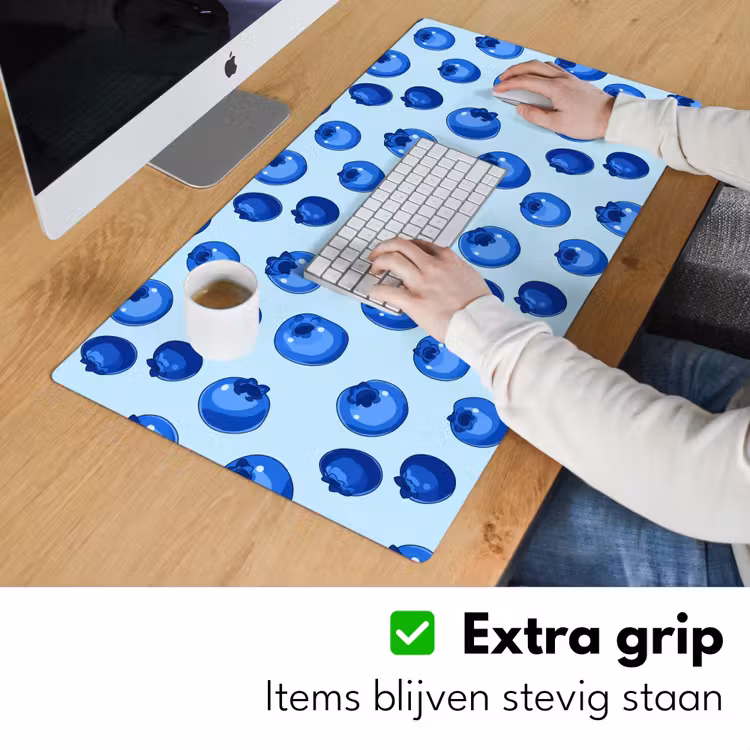 Bureau onderlegger - Bessen - Modern - Blauw — 6
