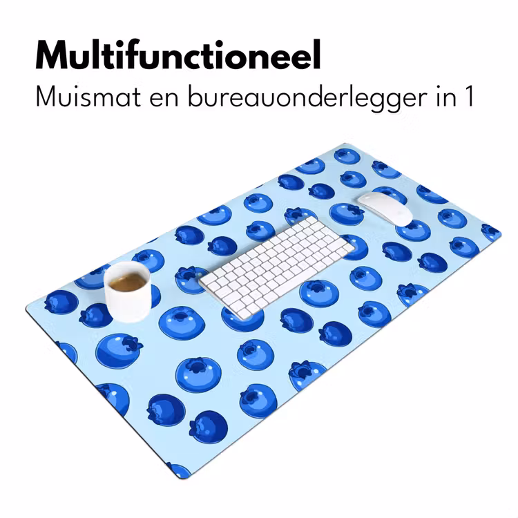 Bureau onderlegger - Bessen - Modern - Blauw — 7