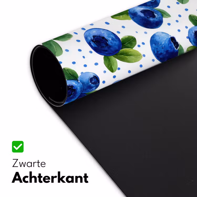 Bureau onderlegger - Bessen - Patroon - Blauw — 5
