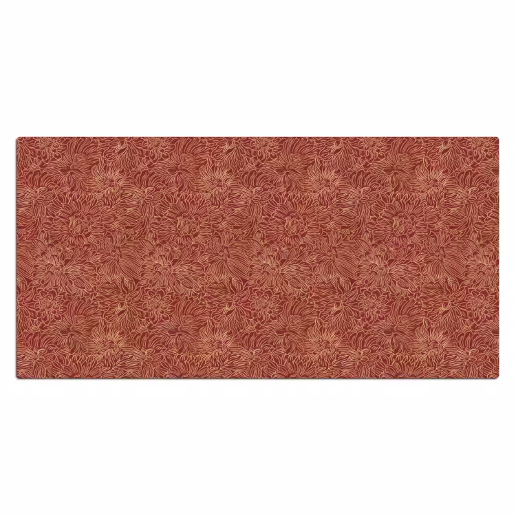 Bureau onderlegger - Bloemen - Motief - Rood — 2