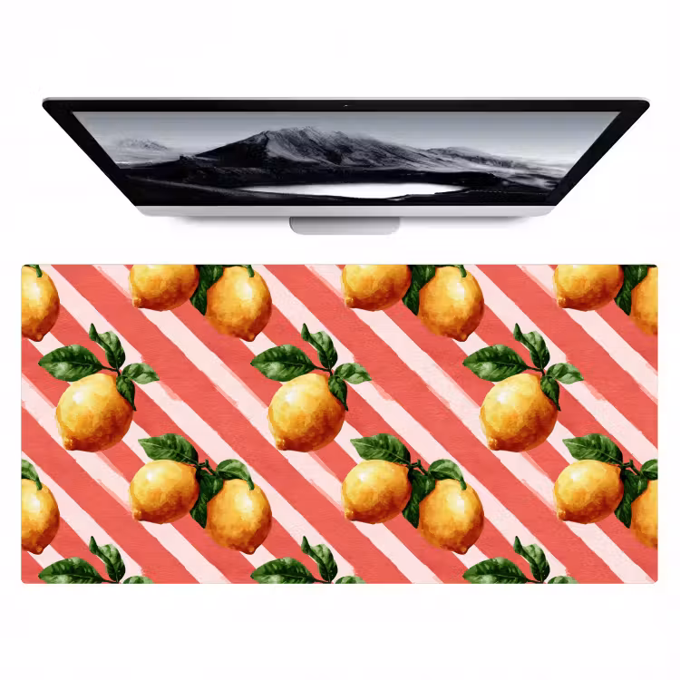 Bureau onderlegger - Citroen - Geïllustreerd - Oranje — 1