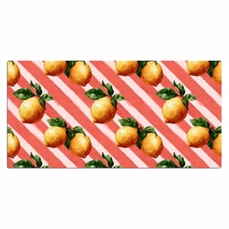 Bureau onderlegger - Citroen - Geïllustreerd - Oranje — 2