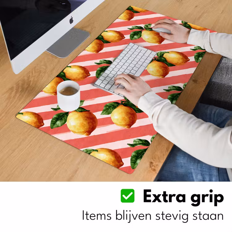 Bureau onderlegger - Citroen - Geïllustreerd - Oranje — 6