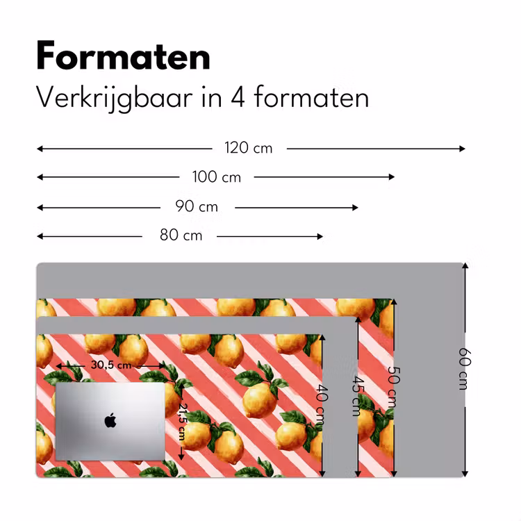 Bureau onderlegger - Citroen - Geïllustreerd - Oranje — 8