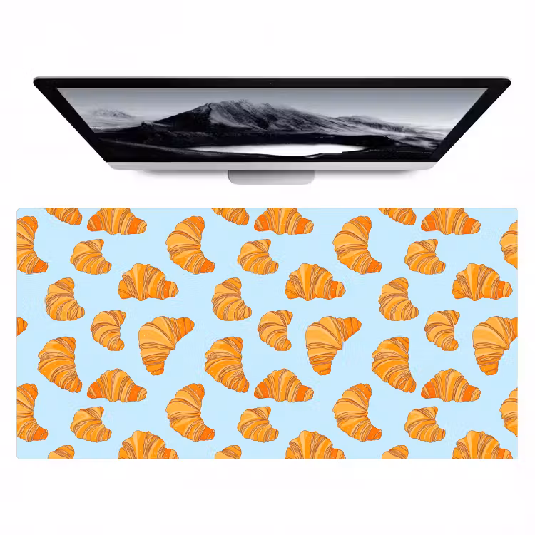 Bureau onderlegger - Croissant - Speels - Blauw — 1