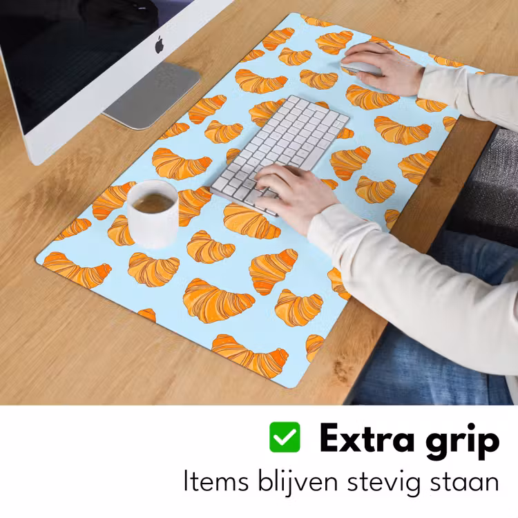 Bureau onderlegger - Croissant - Speels - Blauw — 6