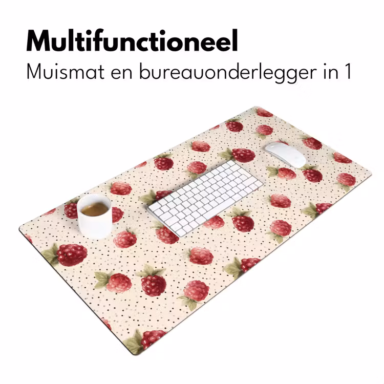 Bureau onderlegger - Framboos - Stippen - Rood — 7