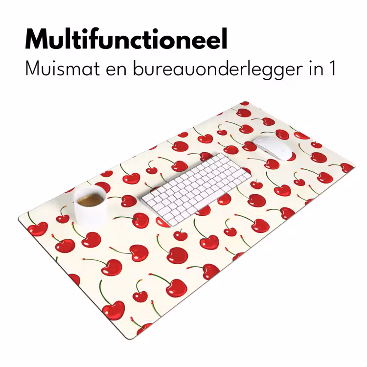 Bureau onderlegger - Kersen - Minimalistisch - Rood — 7