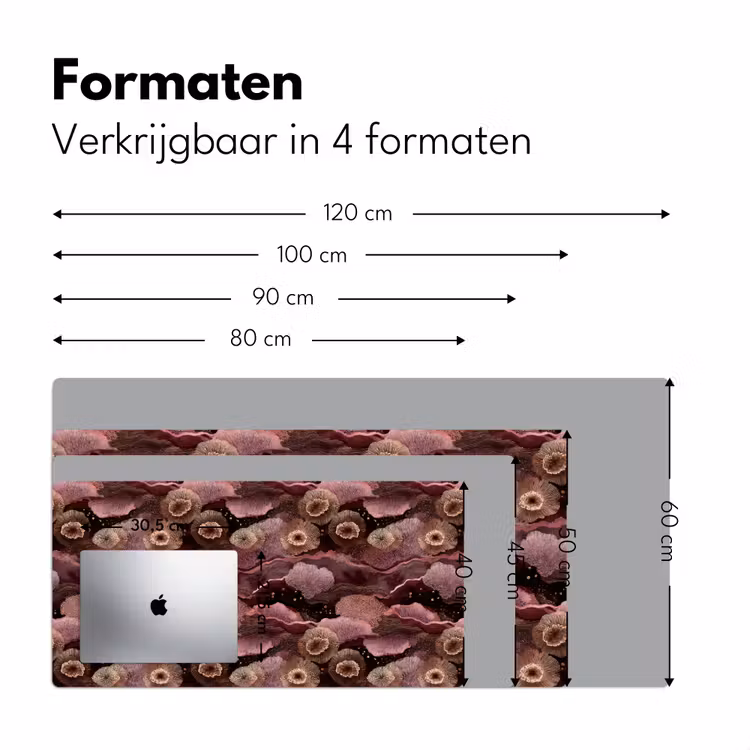 Bureau onderlegger - Koraal - Organisch - Roze — 8