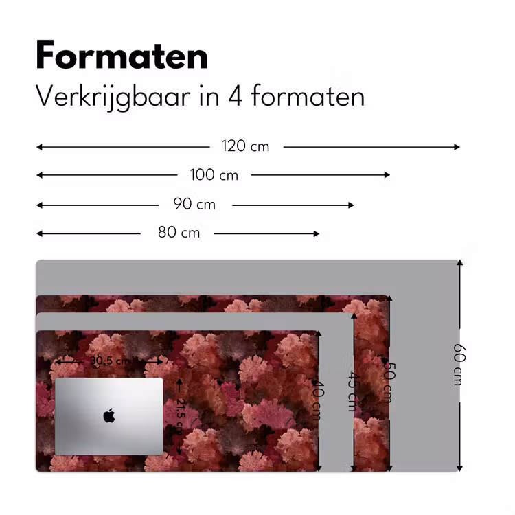 Bureau onderlegger - Koraal - Textuur - Kleurrijk — 8