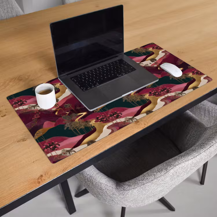 Bureau onderlegger - Magisch - Palmbomen - Goud — 3