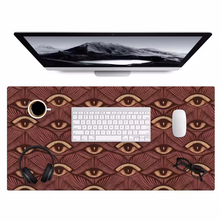Bureau onderlegger - Mystiek - Ogen - Bruin — 4