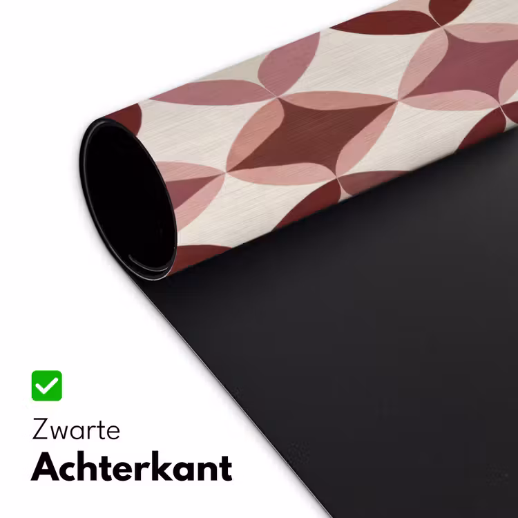 Bureau onderlegger - Ovaal - Textuur - Roze — 5
