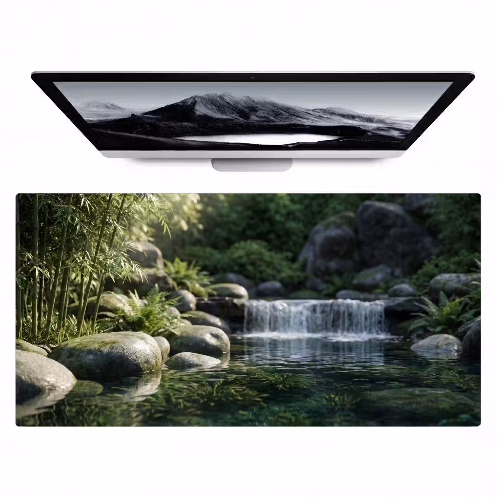 Bureau onderlegger - Beek - Waterval - Natuur - Groen — 1