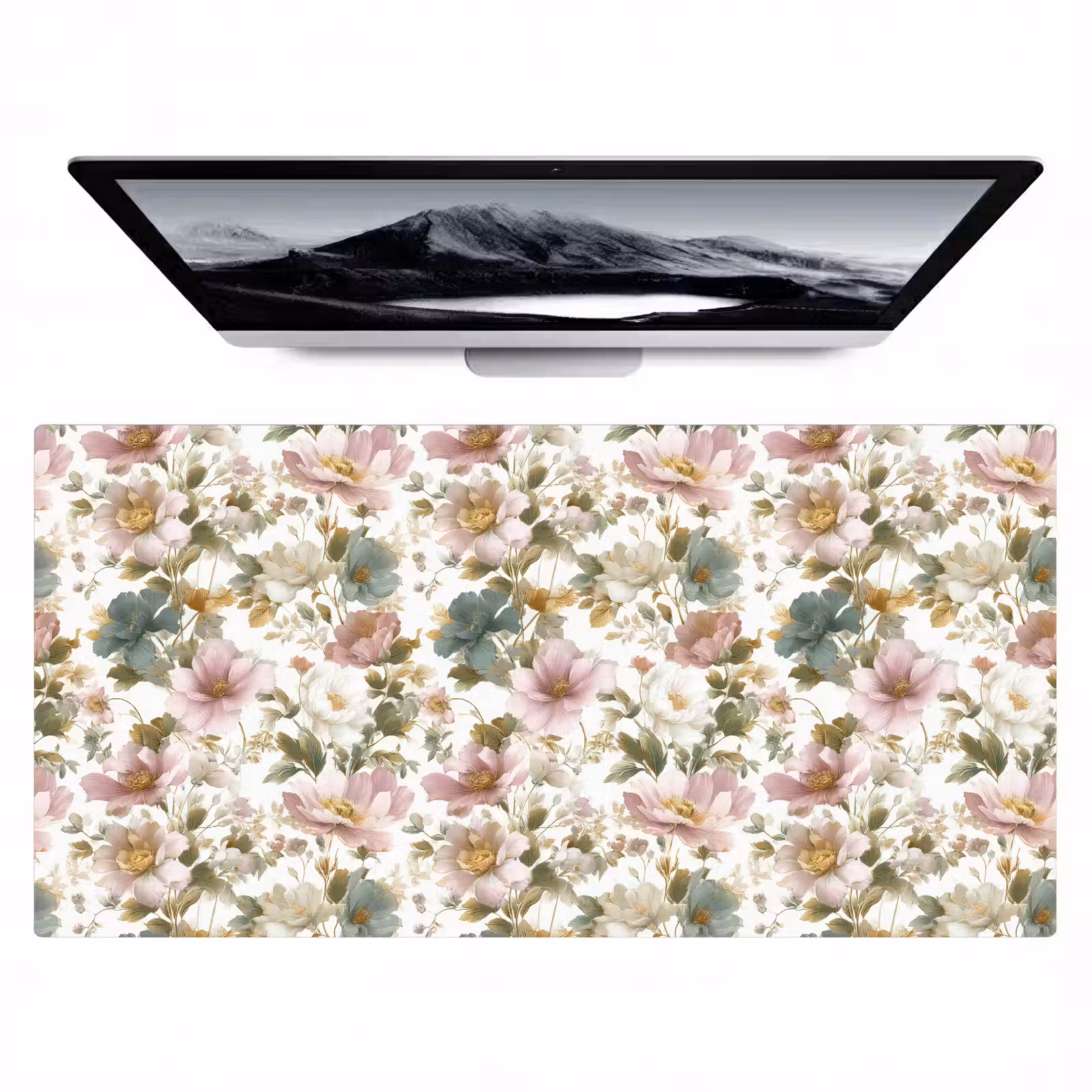 Bureau onderlegger - Bloemen - Patroon - Pastel — 1