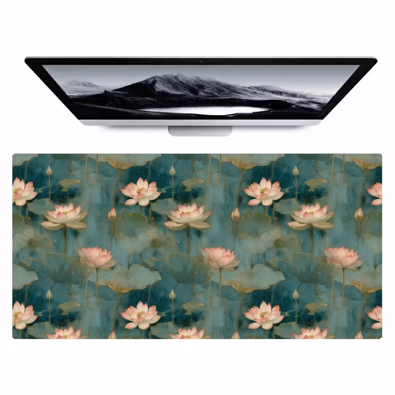 Bureau onderlegger - Botanisch - Bloemen - Roze — 1