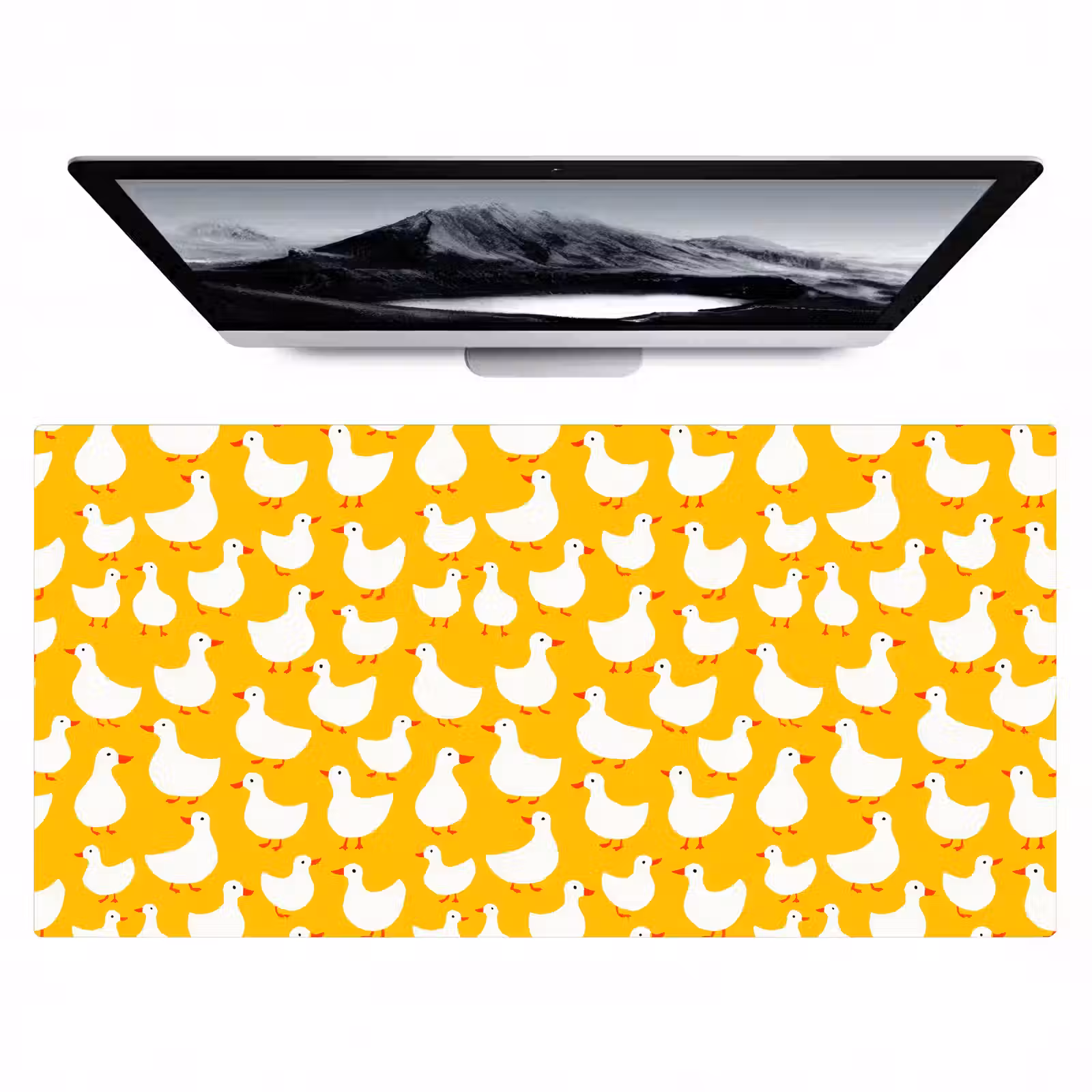 Bureau onderlegger - Eendjes - Patroon - Geel — 1
