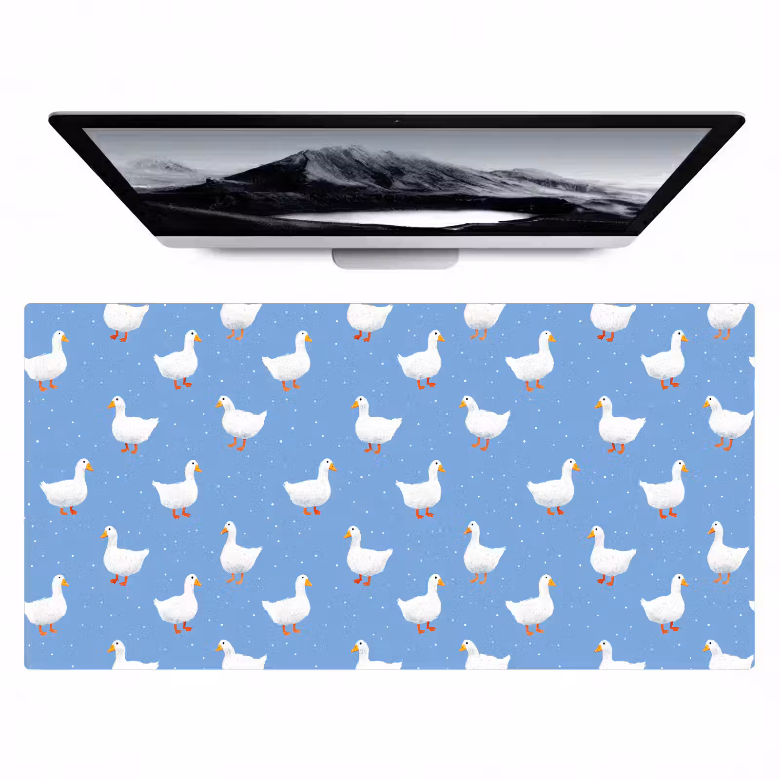 Bureau onderlegger - Ganzen - Elegant - Blauw — 1