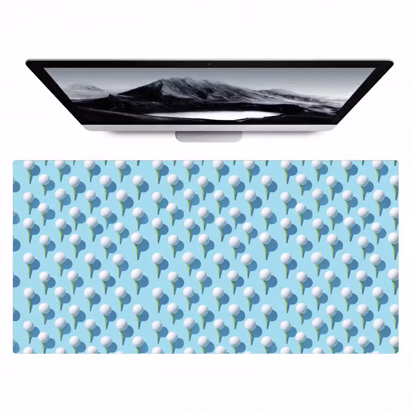 Bureau onderlegger - Golf - Ballen - Blauw — 1