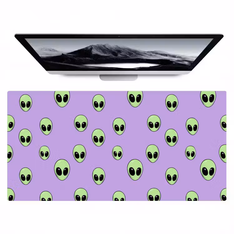 Bureau onderlegger - Alien - Retro - Lila — 1