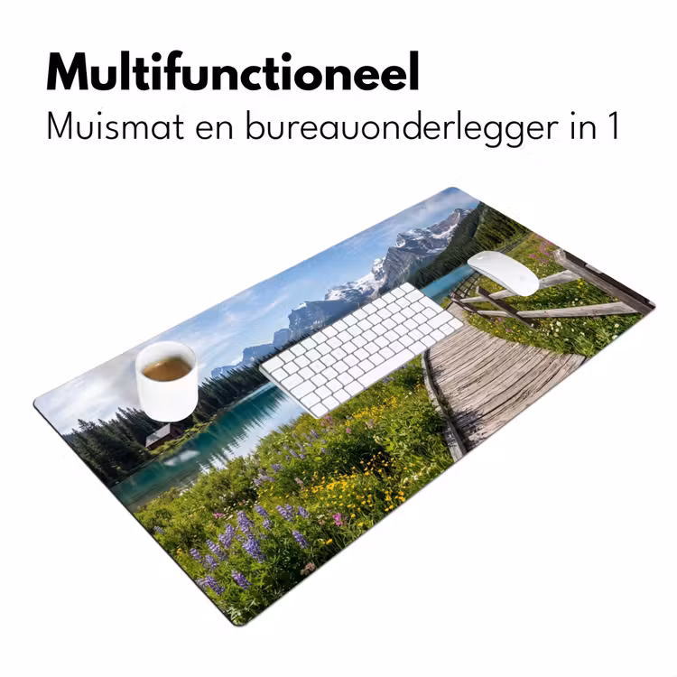 Bureau onderlegger - Bergen - Meer - Landschap - Blauw — 7