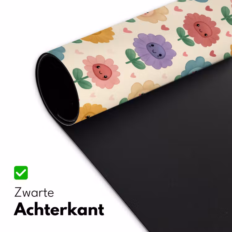 Bureau onderlegger - Bloemen - Hartjes - Kleurrijk — 5