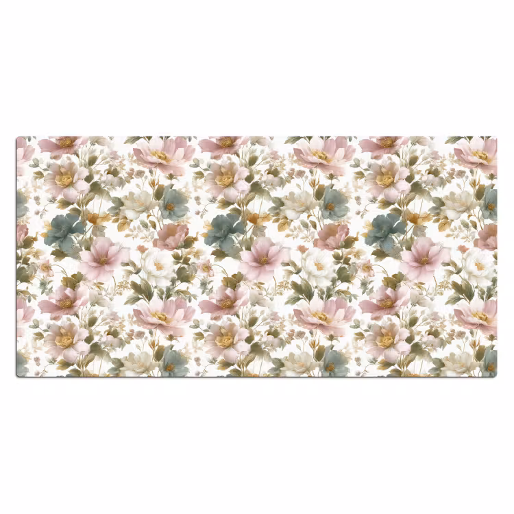 Bureau onderlegger - Bloemen - Patroon - Pastel — 2