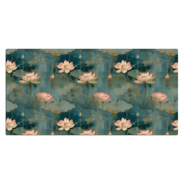 Bureau onderlegger - Botanisch - Bloemen - Roze — 2