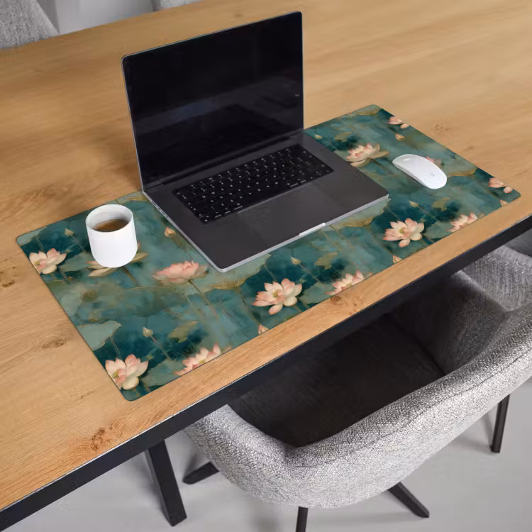 Bureau onderlegger - Botanisch - Bloemen - Roze — 3