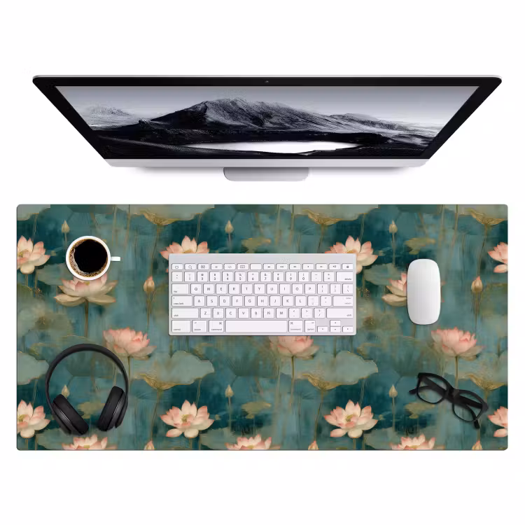Bureau onderlegger - Botanisch - Bloemen - Roze — 4
