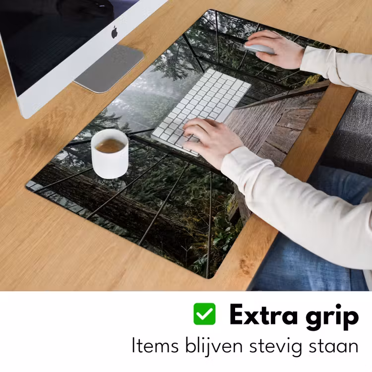 Bureau onderlegger - Brug - Bos - Mist - Natuur — 6