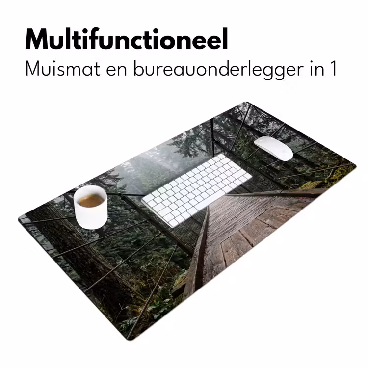 Bureau onderlegger - Brug - Bos - Mist - Natuur — 7
