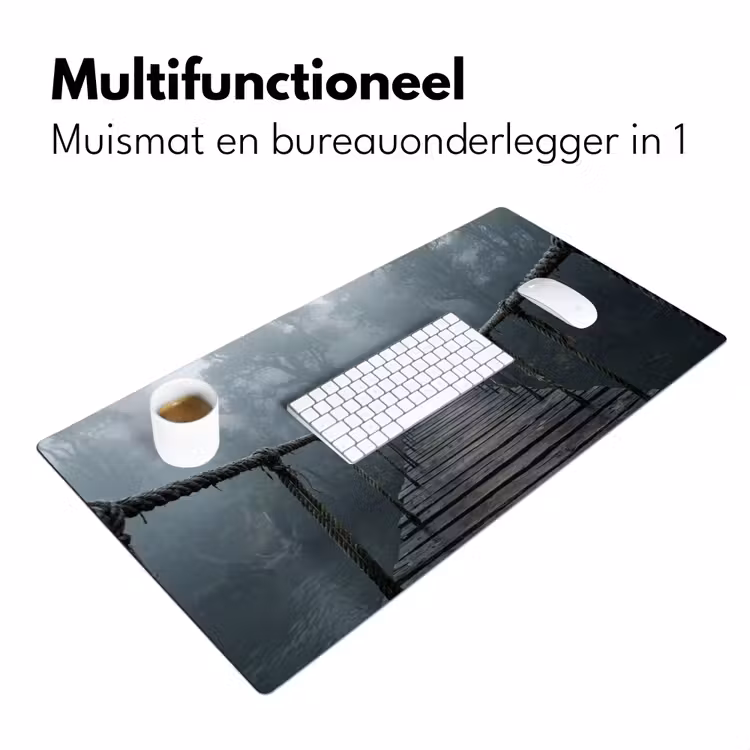 Bureau onderlegger - Brug - Jungle - Mist - Natuur — 7