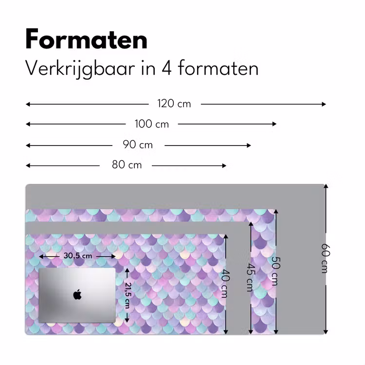 Bureau onderlegger - Dromerig - Zeemeermin - Pastel — 8