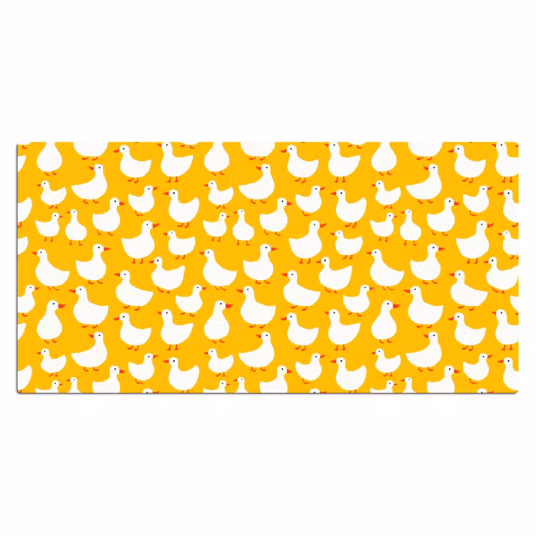 Bureau onderlegger - Eendjes - Patroon - Geel — 2