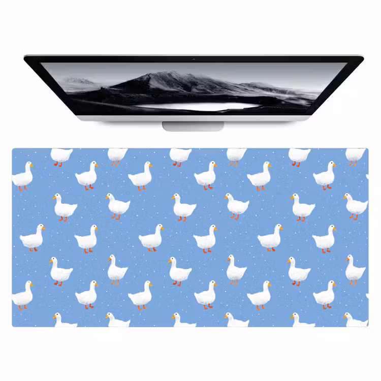 Bureau onderlegger - Ganzen - Elegant - Blauw — 1