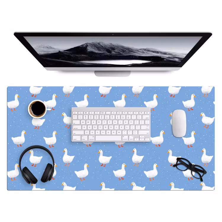 Bureau onderlegger - Ganzen - Elegant - Blauw — 4