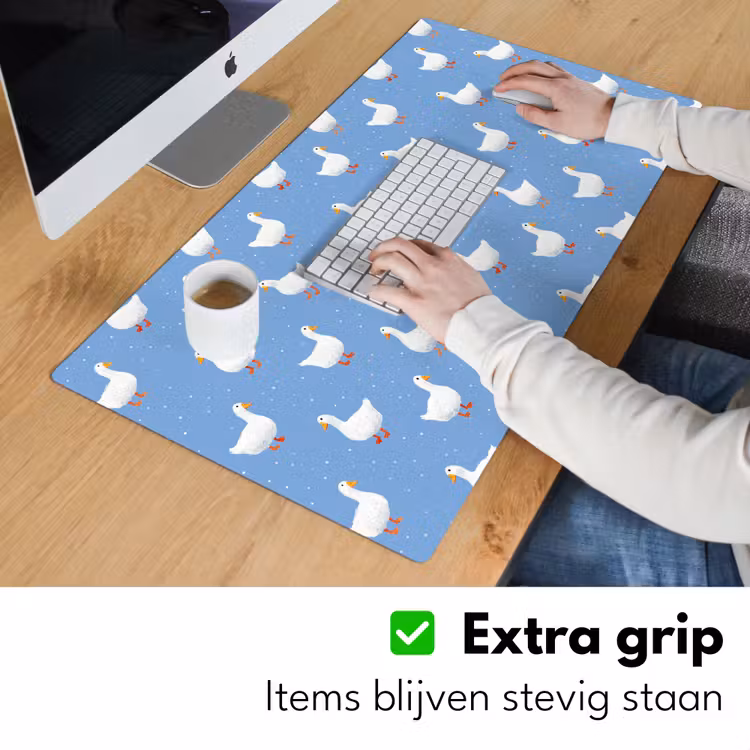 Bureau onderlegger - Ganzen - Elegant - Blauw — 6