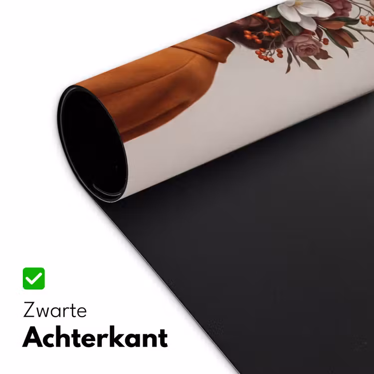 Bureau onderlegger - Gezicht - Boeket - Kleurrijk — 5