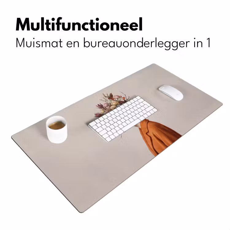 Bureau onderlegger - Gezicht - Boeket - Kleurrijk — 7