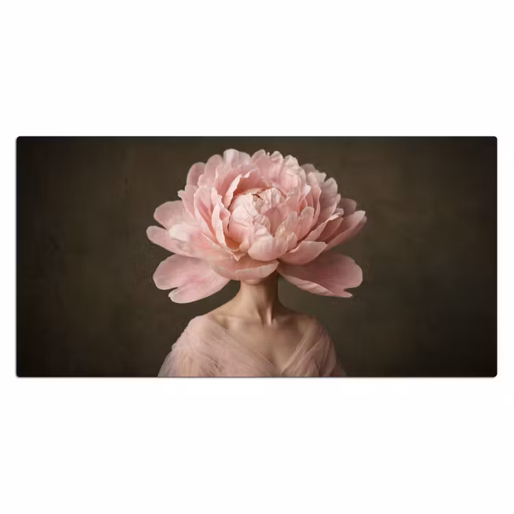 Bureau onderlegger - Gezicht - Roos - Roze — 2