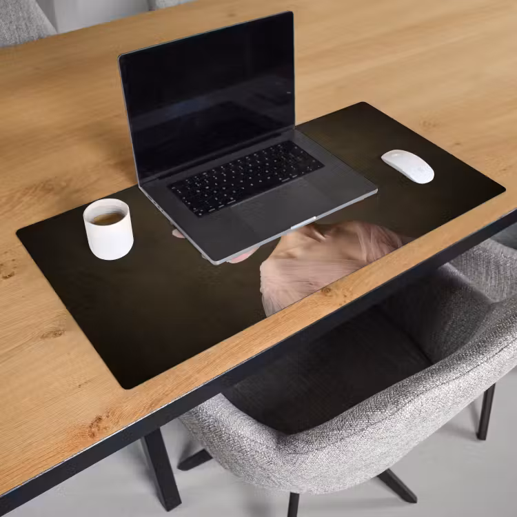 Bureau onderlegger - Gezicht - Roos - Roze — 3