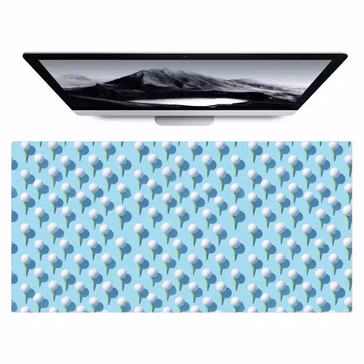 Bureau onderlegger - Golf - Ballen - Blauw — 1