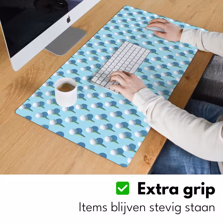 Bureau onderlegger - Golf - Ballen - Blauw — 6