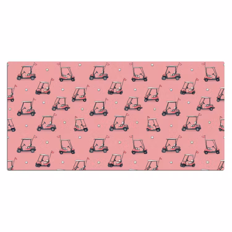 Bureau onderlegger - Golfkar - Retro - Roze — 2