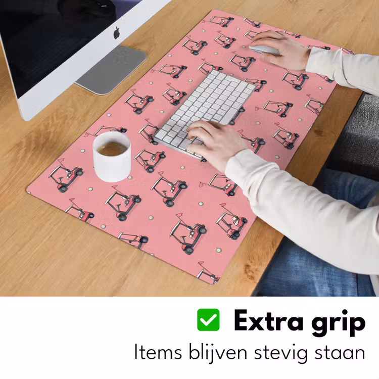 Bureau onderlegger - Golfkar - Retro - Roze — 6